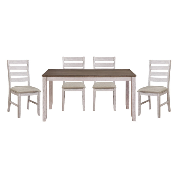 Ithaca 5pc Set (TB+4S) in White/Gray - 5769W-60*5