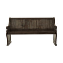 Gloversville Bench with Arms in Brown - 5799-14A