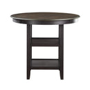 Asher Counter Height Table in Black/Brown - 5800BK-36