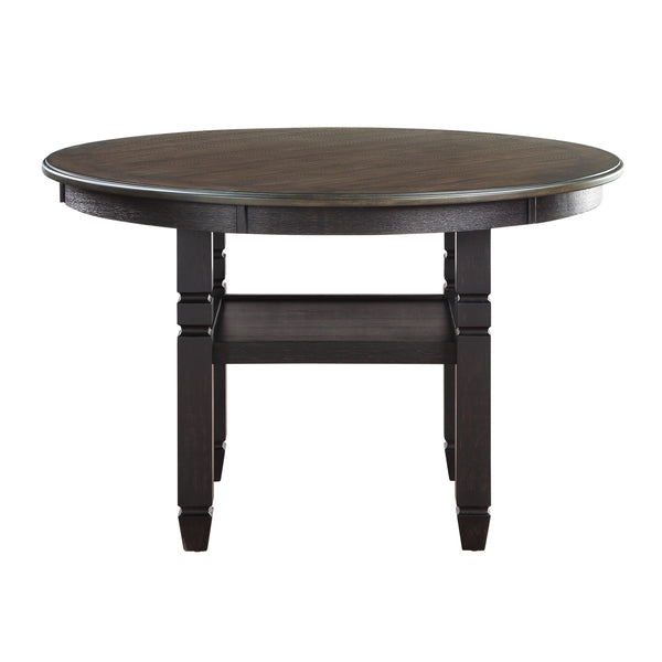 Asher Dining Table in Black/Brown - 5800BK-48RD