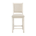Asher Counter Height Chair - White,Beige