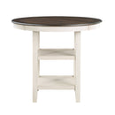 Asher Counter Height Table - Brown,White