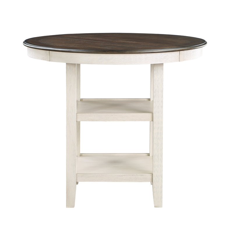 Asher Counter Height Table in Brown/White - 5800WH-36