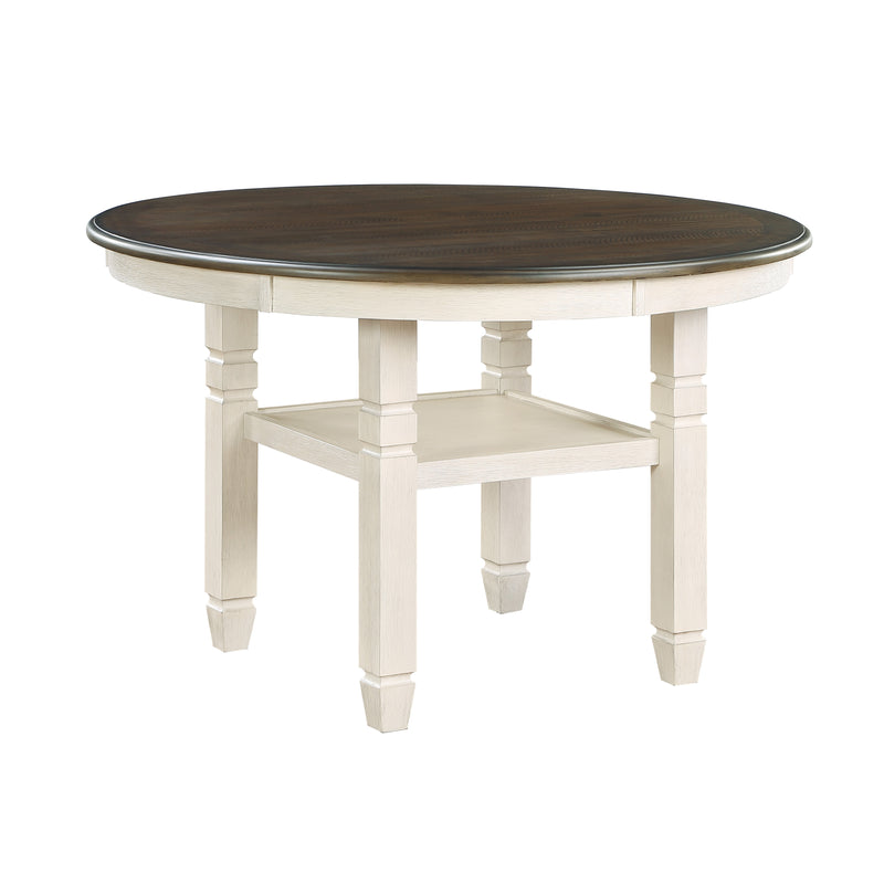 Asher 5pc Set (TB+4S) in Brown/White/Beige - 5800WH-48RD*5