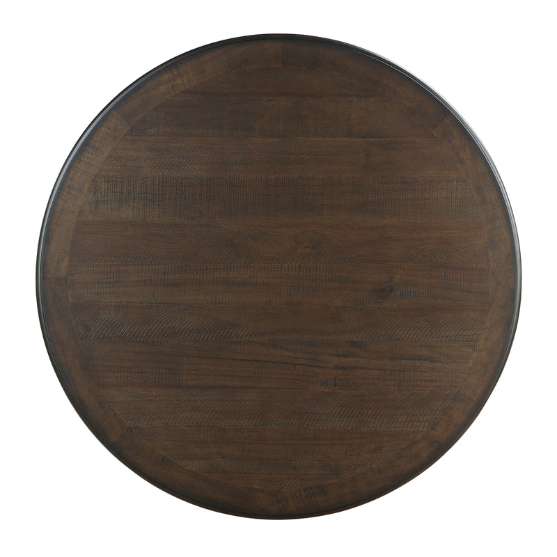 Asher Dining Table in White/Brown - 5800WH-48RD