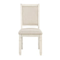 Asher Side Chair - White,Beige