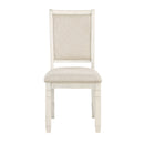 Asher Side Chair - White,Beige
