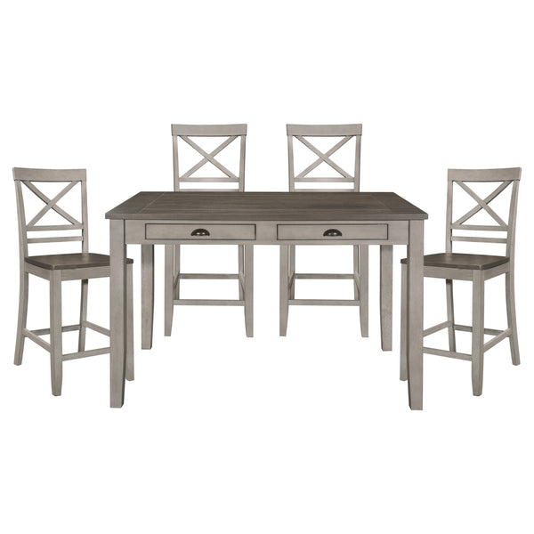 Brightleaf 5pc Set (TB+4S) in Brown/Gray - 5803RF-36*5