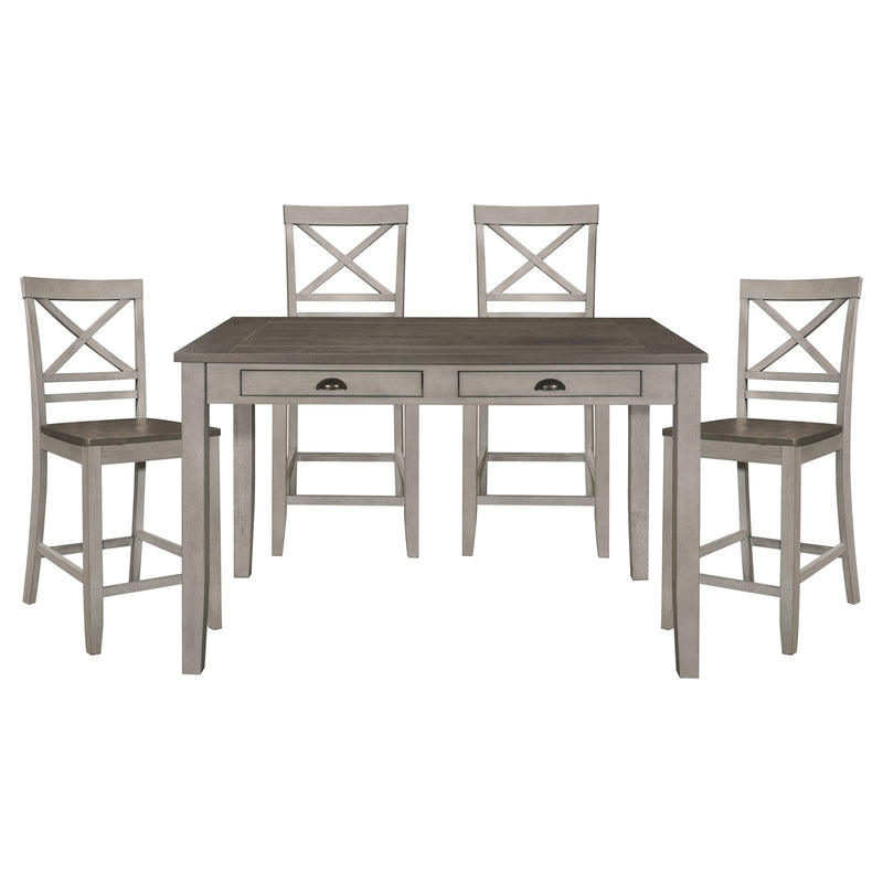Brightleaf 5pc Set (TB+4S) in Brown/Gray - 5803RF-36*5