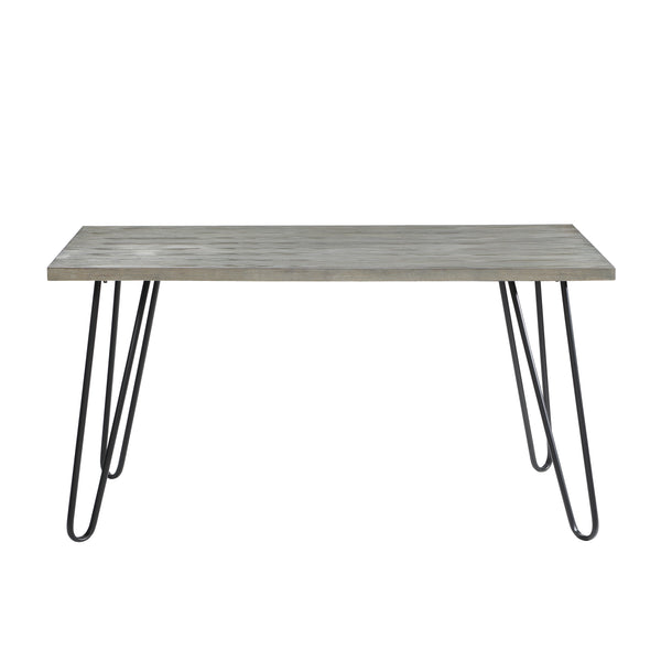 Keene Dining Table in Gray/Metal - 5817-60