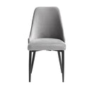 Keene Side Chair in Gray/Metal - 5817GYS
