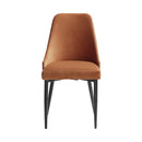 Keene Side Chair in Orange/Metal - 5817RNS