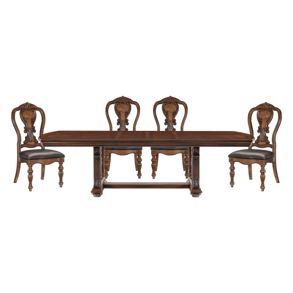 Bergen 5pc Set (TB+4S) in Oak - 5829-108*5