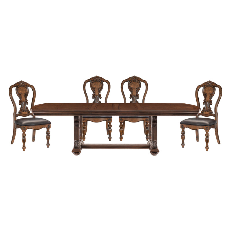 Bergen 5pc Set (TB+4S) in Oak - 5829-108*5