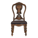 Bergen Side Chair in Brown/Oak - 5829S