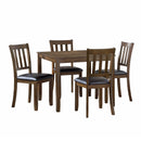Faust 5-Piece Pack Dinette Set in Brown - 5839CH-5P