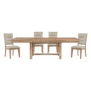 Aberdeen 5pc Set (TB+4S) in Beige/Oak - 5848-102*5