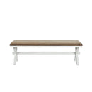 Brunson Bench in Oak/White/Brown - 5865-13
