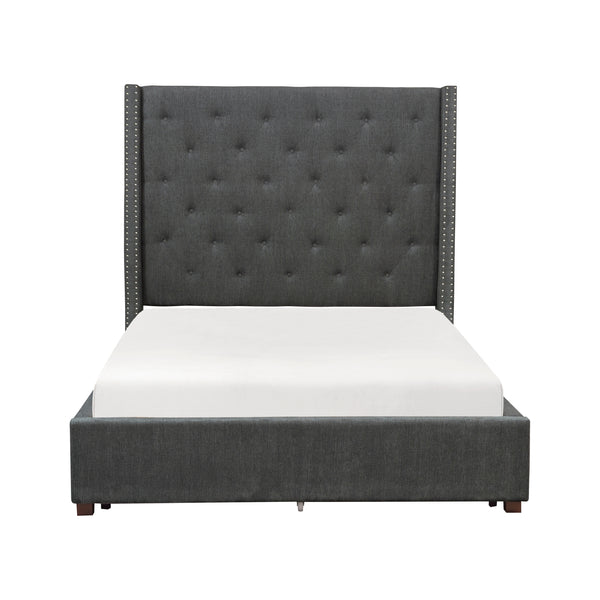 Fairborn Eastern King Platform Bed in Gray - 5877KGY-1EK