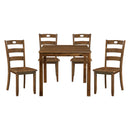Stowe 5-Piece Pack Dinette Set in Walnut - 5891