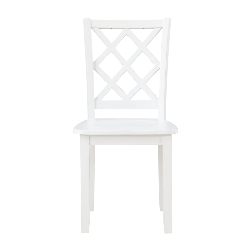 Astoria 5-Piece Pack Dinette Set in White - 5892WT