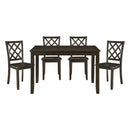 Astoria 5-Piece Pack Dinette Set in Charcoal - 5892