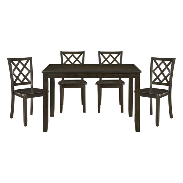 Astoria 5-Piece Pack Dinette Set in Charcoal - 5892