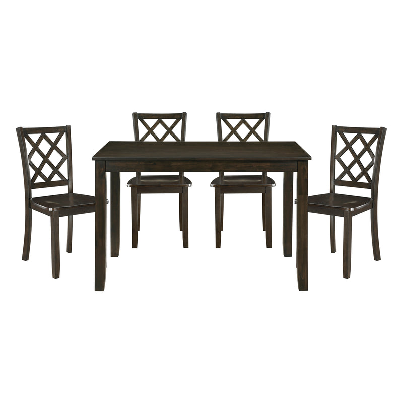 Astoria 5-Piece Pack Dinette Set in Charcoal - 5892