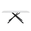 Benito Dining Table in Black/White - 5919-71*