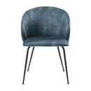 Cosimo Side Chair in Black/Teal - 5920TBS