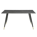 Clemente Dining Table in Black/Gold/Gray - 5921-59*