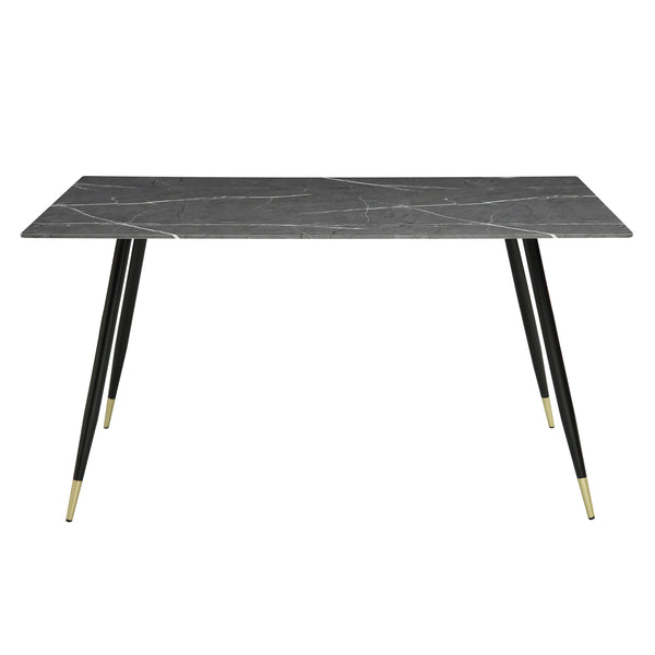 Clemente Dining Table in Black/Gold/Gray - 5921-59*