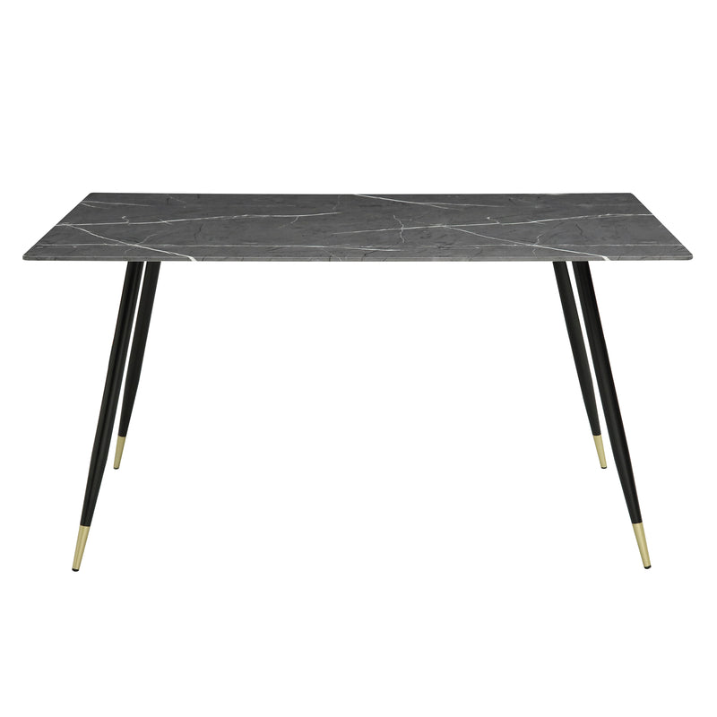Clemente Dining Table in Black/Gold/Gray - 5921-59*