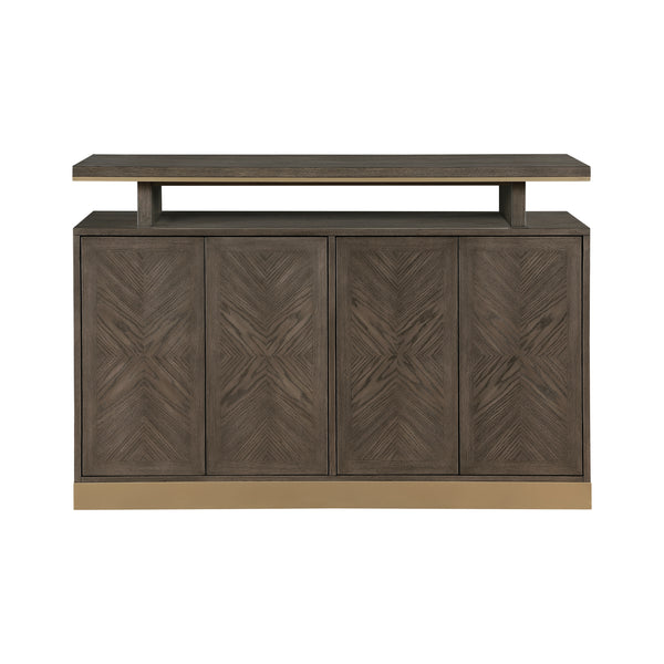 Griffin Server in Brown/Gold - 5933-40