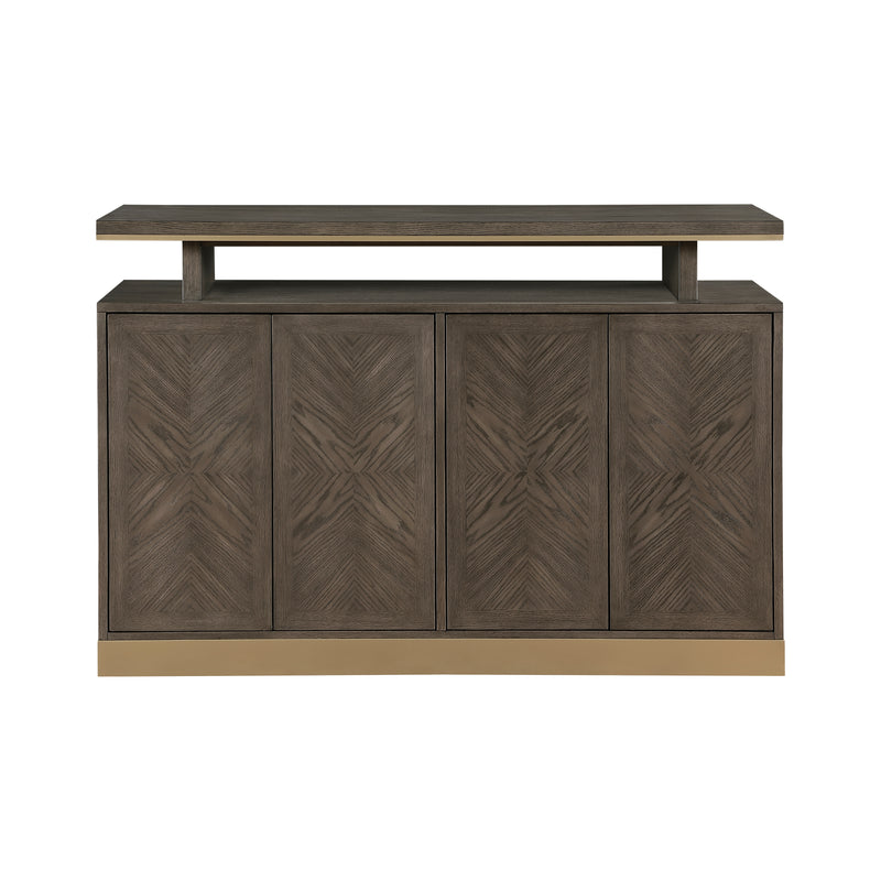 Griffin Server in Brown/Gold - 5933-40