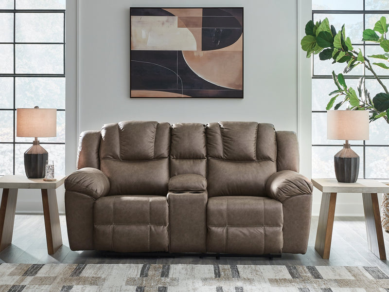 Lowilla Reclining Loveseat with Console