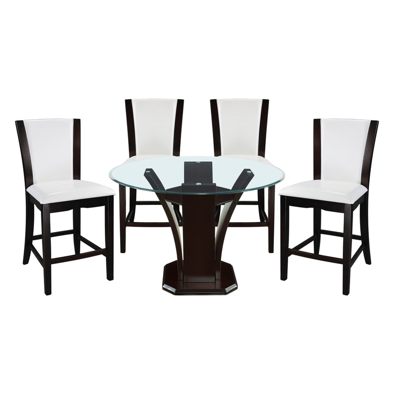 Daisy 5pc Set (TB+4S) in Espresso/White/Transparent - 710-36RD*5W