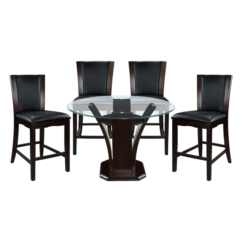 Daisy 5pc Set (TB+4S) in Brown/Espresso/Transparent - 710-36RD48*5