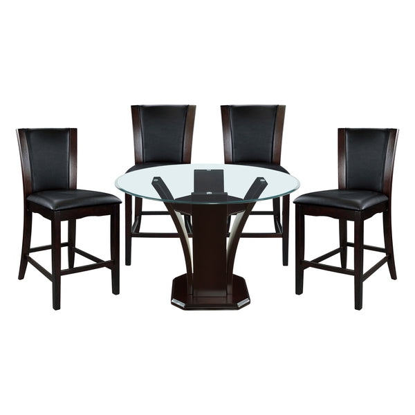 Daisy 5pc Set (TB+4S) in Transparent/Espresso/Brown - 710-36RD*5