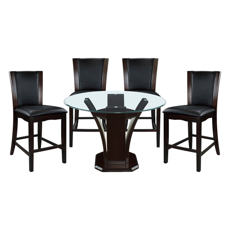 Daisy 5pc Set (TB+4S) in Transparent/Espresso/Brown - 710-36RD*5