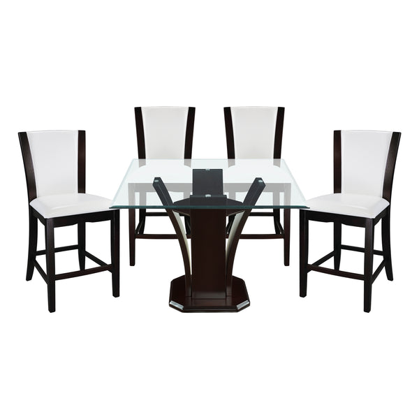 Daisy 5pc Set (TB+4S) in Espresso/Transparent/White - 710-36SQ*5W