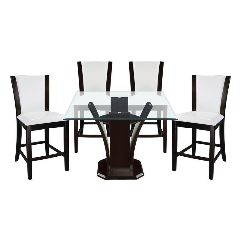 Daisy 5pc Set (TB+4S) in Espresso/Transparent/White - 710-36SQ*5W