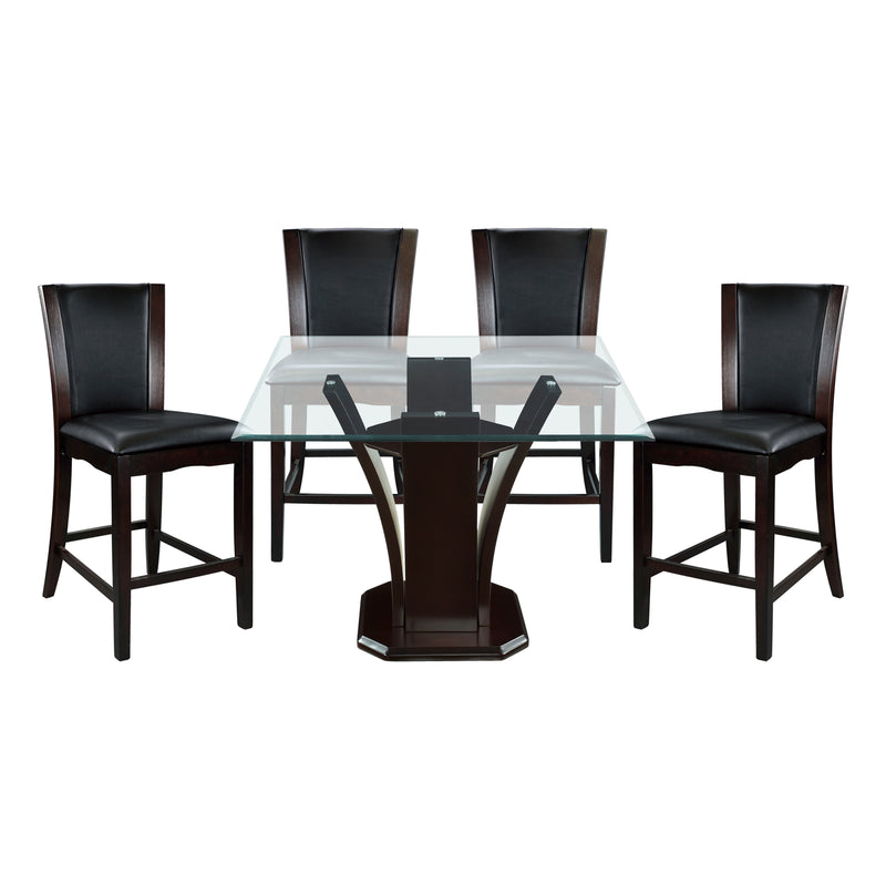 Daisy 5pc Set (TB+4S) in Espresso/Transparent/Brown - 710-36SQ*5