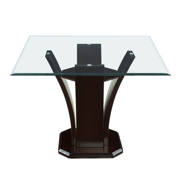 Daisy Counter Height Table in Espresso/Transparent - 710-36SQ*