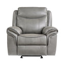 Aram Glider Reclining Chair in Gray - 8206GRY-1