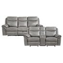 Aram 2pc Set: Sofa, Love in Gray - 8206GRY*2