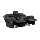 Amite Double Reclining Love Seat With Center Console