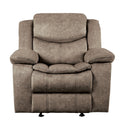 Bastrop Glider Reclining Chair in Brown - 8230FBR-1