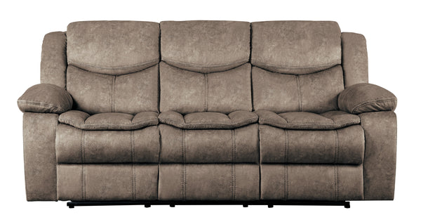 Bastrop Double Reclining Sofa in Brown - 8230FBR-3