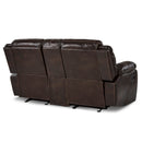 Bastrop Double Glider Reclining Love Seat With Center Console